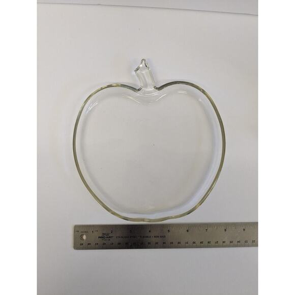 Vintage Hazel Atlas-Orchard Apple-Glass Apple Plate - Picture 3 of 4